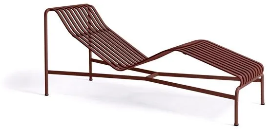 HAY Palissade Chaise Lounge Iron Red